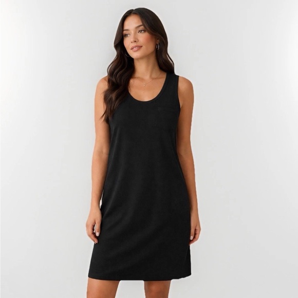 J. Crew Dresses & Skirts - J. Crew Sleeveless T shirt Shift Dress XS Black Summer Minimalist Classic Comfy
